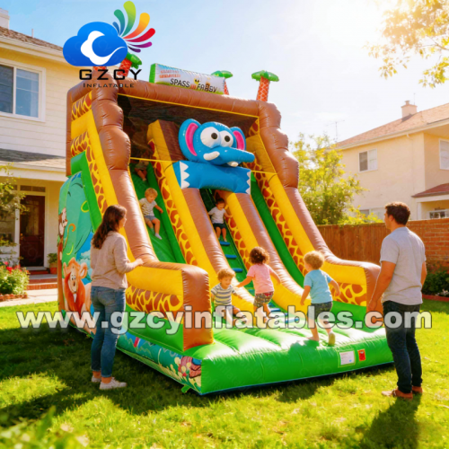 Inflatable Obstacle Slide PVC Inflatable Dry Slide for Kids