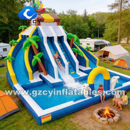 Commercial-grade Inflatable Swimming Pool Slide High Quality PVC Water Slide for Children