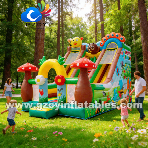 Hot Sale Commercial Inflatable Slide Themed Party Slide Commercial Inflatable Dry and Wet Slide Castle