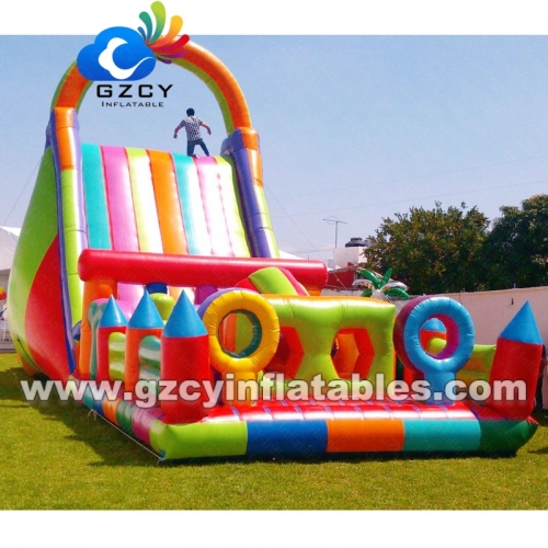 Inflatable Bouncer House Slide Obstacle Course For Kids Adults