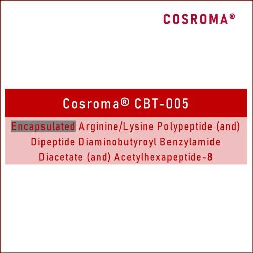 Encapsulated ArginineLysine Polypeptide (and) Dipeptide Diaminobutyroyl Benzylamide Diacetate (and) Acetylhexapeptide-8 Cosroma® CBT-005