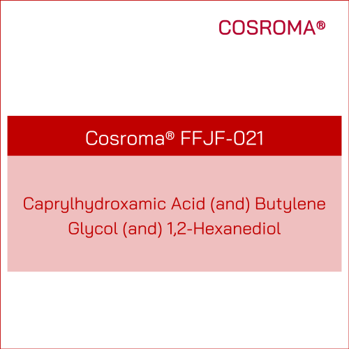 Caprylhydroxamic Acid (and) Butylene Glycol (and) 1,2-Hexanediol Cosroma® FFJF-021