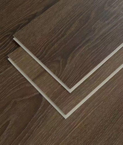 SPC flooring physical sample with UV coating surface