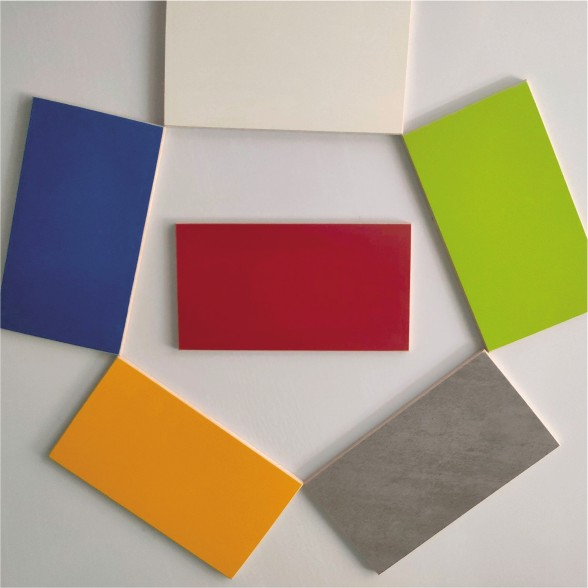 Multi-color solid finish PVC/SPC panels with scratch-resistant UV coating, customizable options