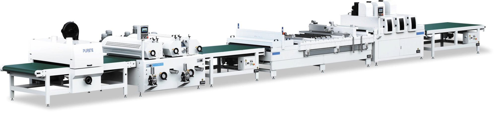 Full automatic UV coating line for high-gloss, scratch-resistant finishes on furniture and wall panels