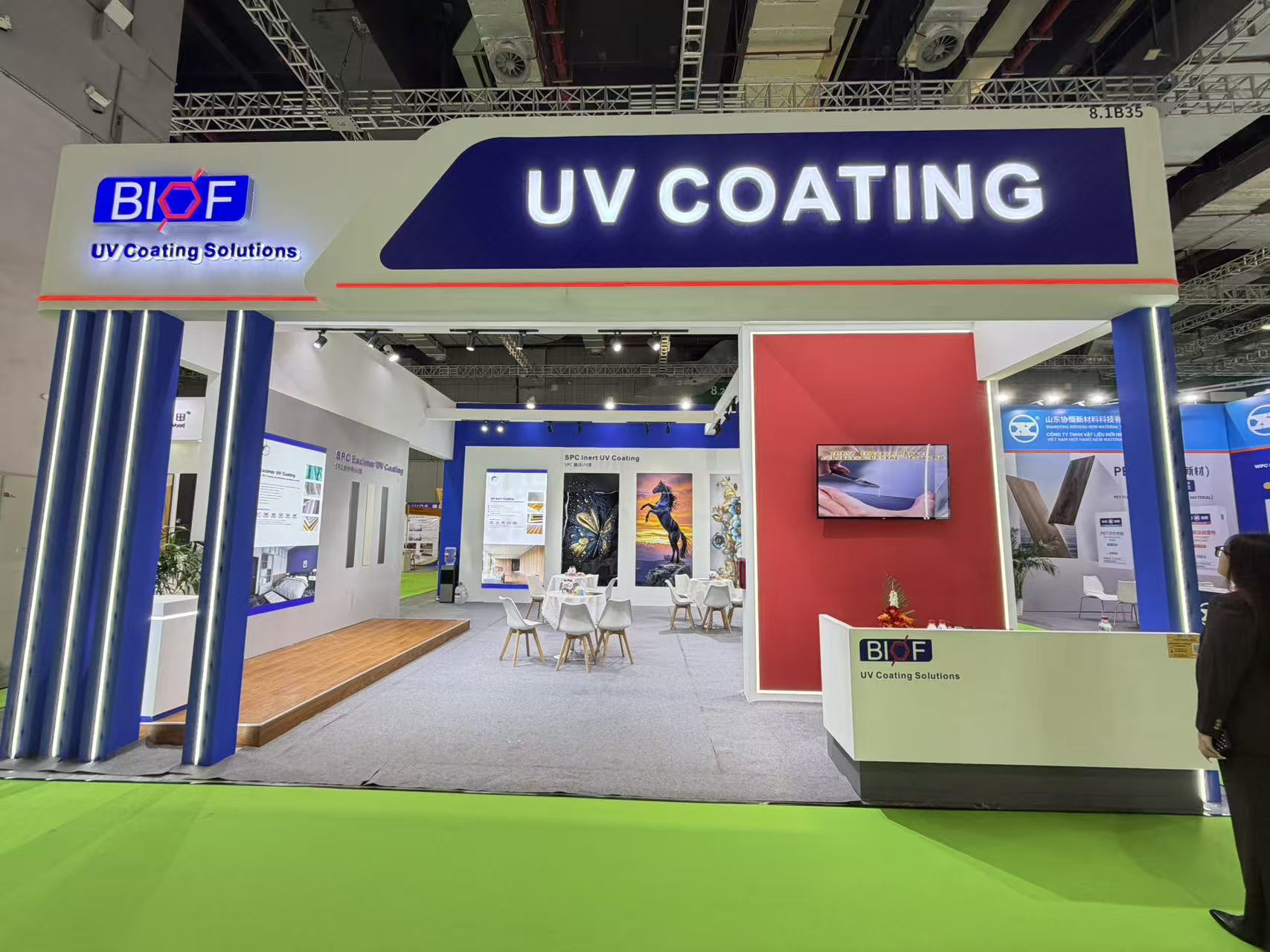 BIOF UV COATING Stands Out at DOMOTEX Asia 2026