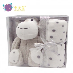 Plush blanket with toy