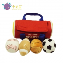 plush sports ball bag