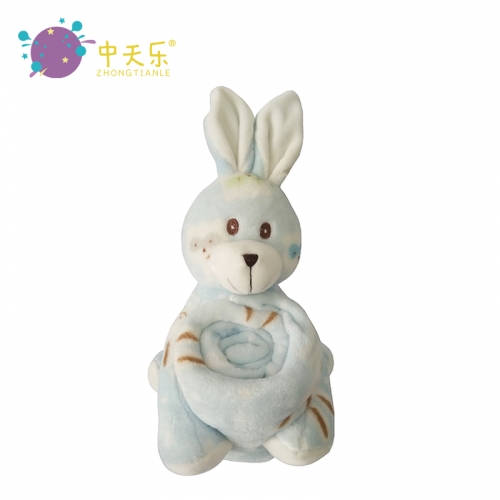 plush rabbit blanket