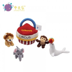 lion monkey,elephant dolphin and basket