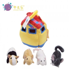 plush mouse house