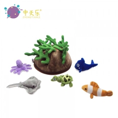 plush sea creature set