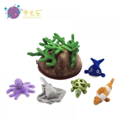 plush sea creature set