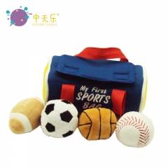 plush sports ball bag