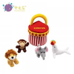 lion monkey,elephant dolphin and basket