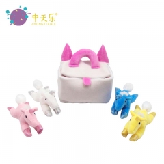 plush unicorn set