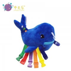 plush shark education bag