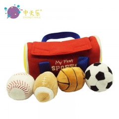 plush sports ball bag