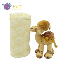 Plush blanket with camel toy