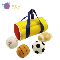 plush sports ball bag