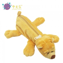 Plush animal pencil bag