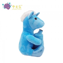 Plush unicorn saving pot