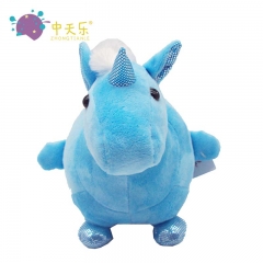 Plush unicorn saving pot