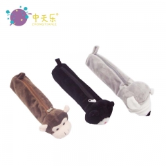 Plush animal pencil bag