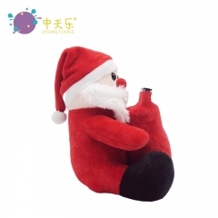 Plush Santa Claus saving pot