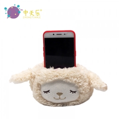 Plush mobile phone holder