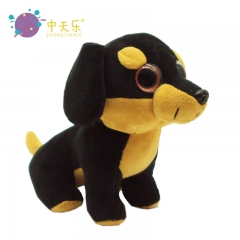 Plush dog with big eye