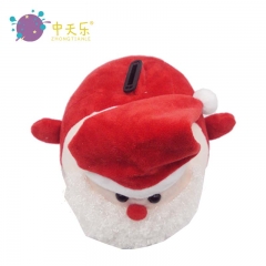 Plush Santa Claus saving pot