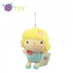 Plush doll keychain