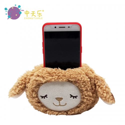 Plush mobile phone holder