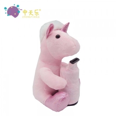 Plush unicorn saving pot