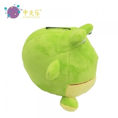 Plush frog saving pot