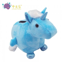 Plush unicorn saving pot