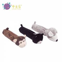 Plush animal pencil bag