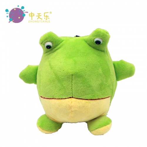 Plush frog saving pot