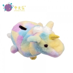 colorful plush unicorn saving pot