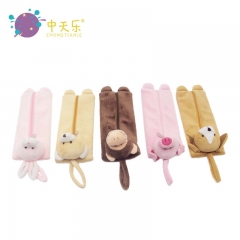 Plush animal pencil bag