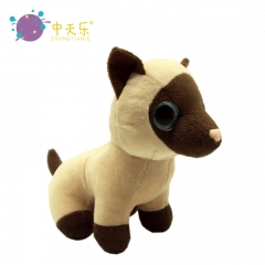 Plush dog with big eye