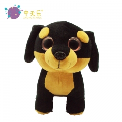 Plush dog with big eye