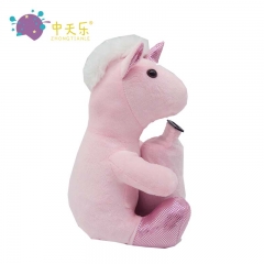 Plush unicorn saving pot