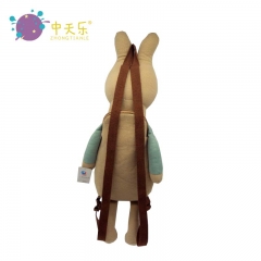 plush backpack with animal toy