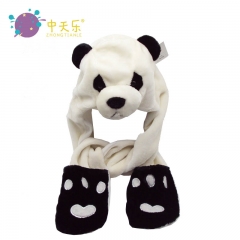 Panda plush hat