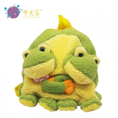 plush backpack with animal toy