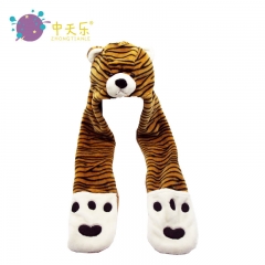 tiger plush hat