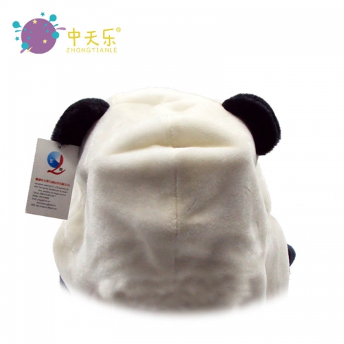 Panda plush hat