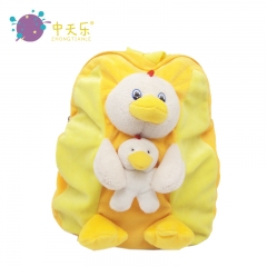 plush backpack with animal toy